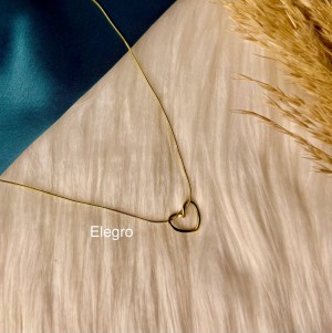  Empty heart Necklace