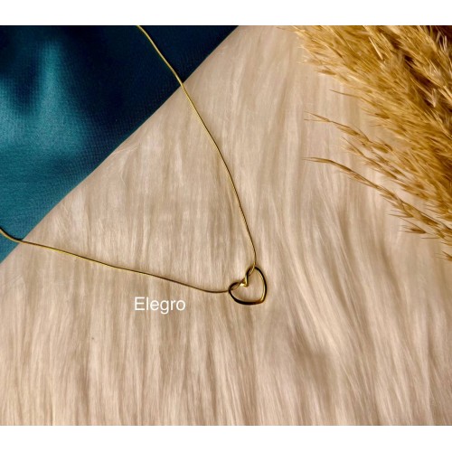  Empty heart Necklace