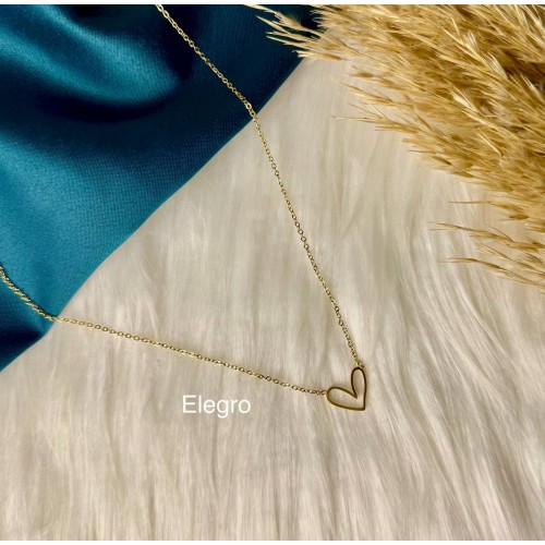  An empty heart Necklace 